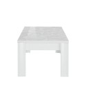 Table basse de salon café blanc brillant 65x122 cm Reef Prisma Catalogue
