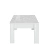 Table basse de salon café blanc brillant 65x122 cm Reef Prisma Catalogue