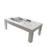 Table basse de salon café blanc brillant 65x122 cm Reef Prisma Choix