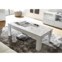 Table basse de salon café blanc brillant 65x122 cm Reef Prisma Caractéristiques