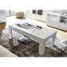 Table basse de salon café blanc brillant 65x122 cm Reef Prisma Caractéristiques