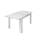 Table à manger extensible en bois 90x137-185cm blanc brillant Vigo Urbino Remises