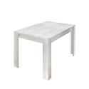 Table à manger extensible en bois 90x137-185cm blanc brillant Vigo Urbino Réductions