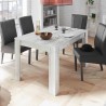 Table à manger extensible en bois 90x137-185cm blanc brillant Vigo Urbino Choix