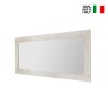 Miroir de salon avec cadre en bois blanc 75x170cm Self Urbino Vente