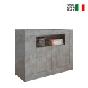 Buffet salon moderne Buffet 2 portes gris ciment Minus Ct Urbino Vente
