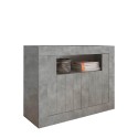 Buffet salon moderne Buffet 2 portes gris ciment Minus Ct Urbino Offre