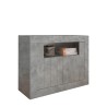Meuble bas moderne pour séjour 2 portes gris béton Minus Ct Urbino Offre