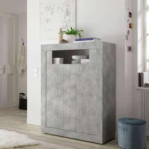 Buffet haut moderne 2 portes béton Sior Ct Urbino Promotion