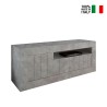 Stand TV salon 3 portes 138cm béton moderne Jaor Ct Urbino Vente