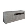 Meuble TV moderne 3 portes 138 cm effet béton Jaor Ct Urbino Offre