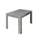 Table à manger moderne extensible 90x137-185cm effet béton Fold Urbino Remises