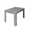 Table de repas moderne 90x137-185cm extensible en béton Fold Urbino Remises