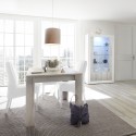 Table à manger extensible en bois 90x137-185cm blanc brillant Vigo Urbino Catalogue
