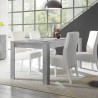 Table de salle à manger moderne 180x90cm en béton extensible Icaro Urbino Promotion