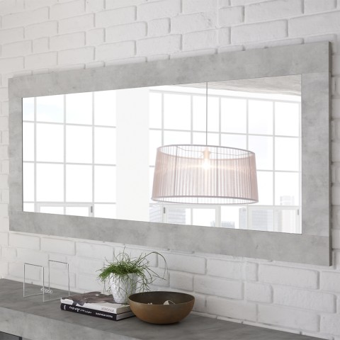 Miroir mural 75x170 cm avec cadre gris Alma Urbino Promotion