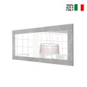 Miroir mural 75x170cm avec cadre gris béton Alma Urbino Vente