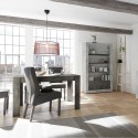 Table extensible design moderne 90x137-185cm bois noir Diogo Urbino Catalogue