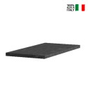 Rallonge 48cm pour table de salle à manger noir oxyde Log 180x90cm Urbino Vente