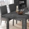 Extension 48 cm pour table à manger noir oxydé Log 180x90 cm Urbino Promotion