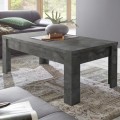 Table basse moderne noire de salon 65x122cm Morris Urbino Promotion