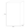 Vitrine moderne en bois pour salon 61x162 cm Nina Pc Basic Remises