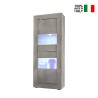 Vitrine moderne en bois pour salon 61x162 cm Nina Pc Basic Vente