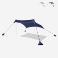 Tente de plage protection UV parasol portable 2,3 x 2,3 m Formentera Promotion