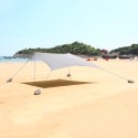 Tente de plage protection UV parasol portable 2.3 x 2.3 m Formentera 
