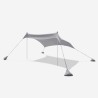 Tente de plage protection UV parasol portable 2.3 x 2.3 m Formentera Catalogue