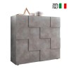 Buffet de cuisine moderne en béton 2 portes design damier Dama Lola Ct Vente