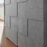 Buffet de cuisine moderne en béton 2 portes design damier Dama Lola Ct Remises