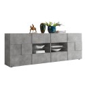 Buffet salle à manger 2 portes 4 tiroirs effet béton Dama Ct L Offre