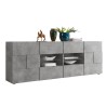 Buffet salle à manger 2 portes 4 tiroirs effet béton Dama Ct L Offre
