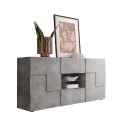 Buffet séjour 181cm 2 portes 2 tiroirs effet béton Dama Ct M Offre