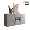 Buffet séjour 181cm 2 portes 2 tiroirs effet béton Dama Ct M Vente