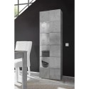 Vitrine de salon moderne effet béton 1 porte en verre Bee Ct Dama Réductions