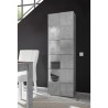 Vitrine de salon moderne effet béton 1 porte en verre Bee Ct Dama Réductions