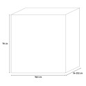 Table console extensible moderne noire 54-252cm Wing Catalogue