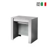 Table console extensible en bois blanc 54-252cm Coast Vente