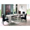 Table console extensible en bois blanc 54-252cm Coast Réductions