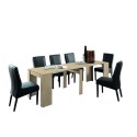Console extensible 54-252 cm table à manger moderne bois Hidalgo Remises