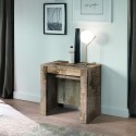 Console d'entrée extensible table à manger en bois 54-252cm Tudor Promotion