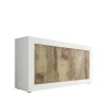 Buffet salon blanc brillant bois 3 portes 160cm Modis BW Basic Offre
