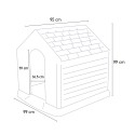Niche pour chien taille moyenne à grande 99x99x95 Curver K245541 Keter Réductions