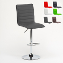 Tabouret de bar industriel fixe pivotant réglable dossier Detroit Offre