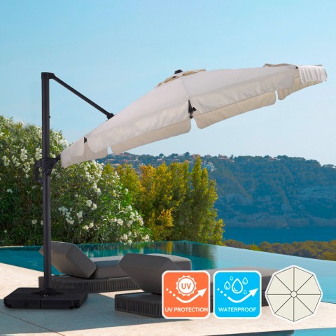 Parasol déporté de jardin 3x3 terrasse Boracay Promotion
