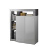 Buffet haut cuisine séjour blanc brillant 2 portes Blume BC Offre