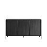 Buffet design moderne 3 portes 156cm en bois noir Cooper Steel Offre