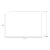 Buffet design moderne 3 portes 156cm en bois noir Cooper Steel Réductions